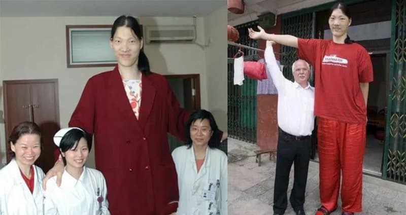 Mujer más alta Yao Defen